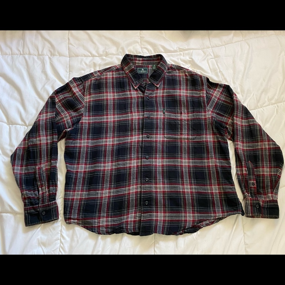 Custom tailored G.H. Bass & Co. Flannel (Red/Black)